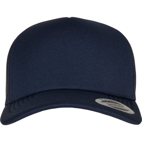 Flexfit YP Classics Classic Curved Visor Foam Trucker Cap Navy