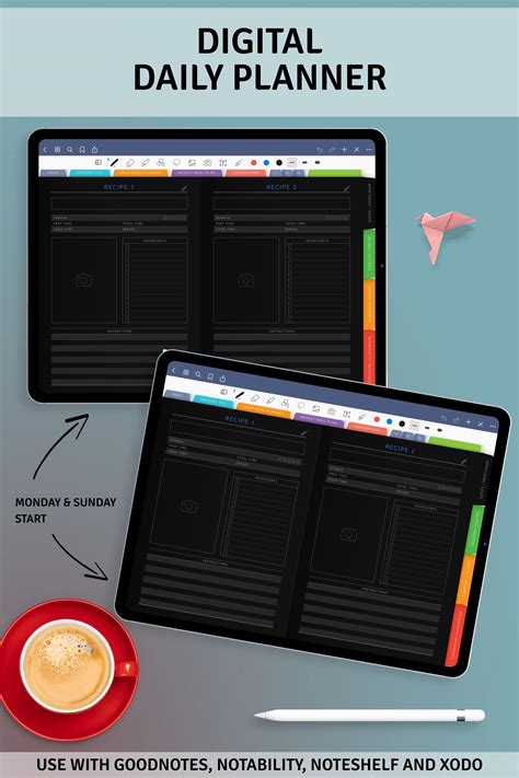 Digital Daily Planner Has A Simple Design Digital Planner Contains A