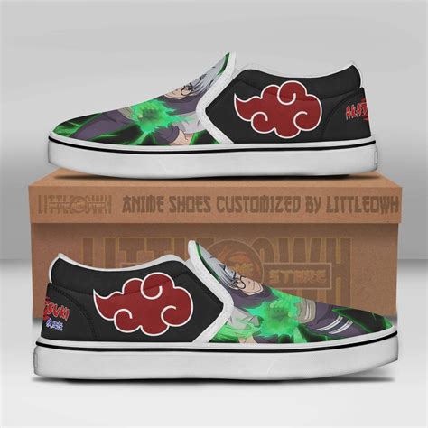 Kabuto Yakushi Akatsuki Naruto Shoes Custom Anime Flat Slip On Sneakers