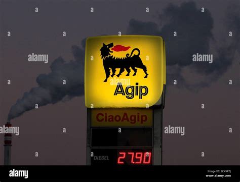 Agip gas station in prague hi-res stock photography and images - Alamy