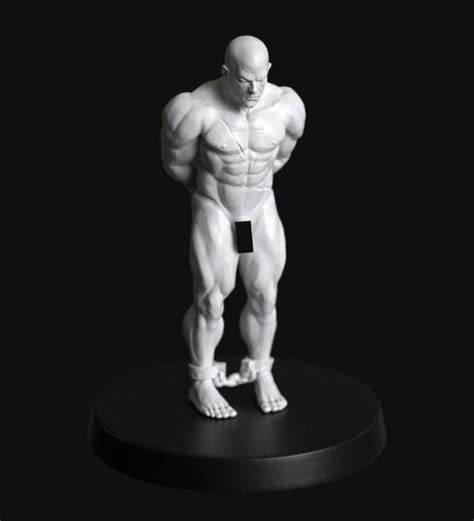 Manufaktura Miniatures Naked Bound Behind Back Submissive Gene Forged Male Warrior Figures For
