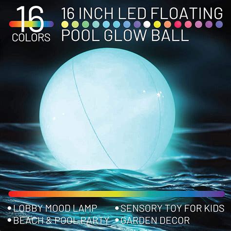 Led Solaire Boule Lumi Re Piscine T L Commande Jardin D Cor Lampe Pc