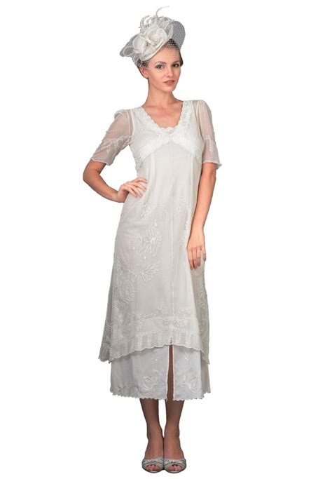 New Vintage Titanic Tea Party Dress In Ivory By Nataya Titanic Dress