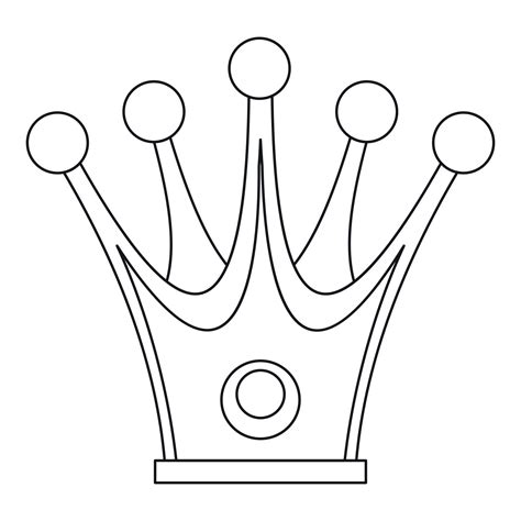 Crown Icon Outline Style 14863232 Vector Art At Vecteezy