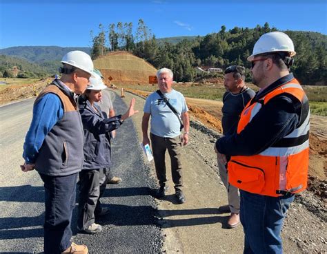 Inspeccionan Y Constatan Avances En Obras De La Ruta Corral Valdivia