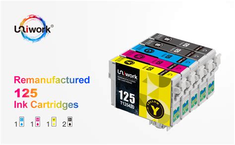 Amazon Uniwork Cartucho De Tinta De Repuesto 125 Remanufacturado