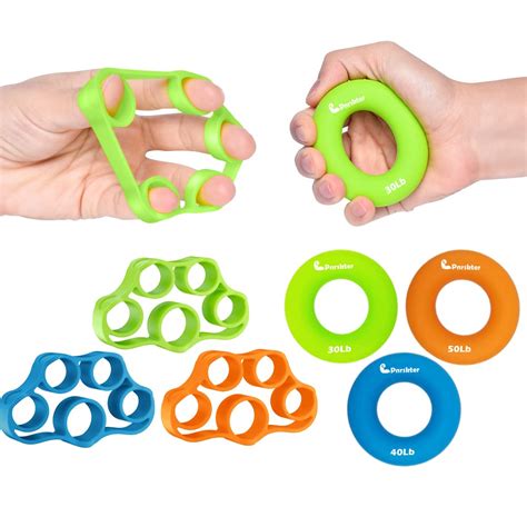 Buy Pnrskter Hand Grip Strengthener, Finger exerciser, Grip Strength Trainer (6 PCS) NEW ...