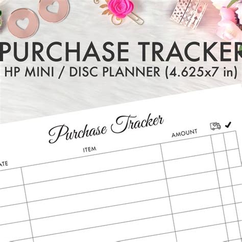 Mini Happy Planner Inserts Printable Check Register Etsy