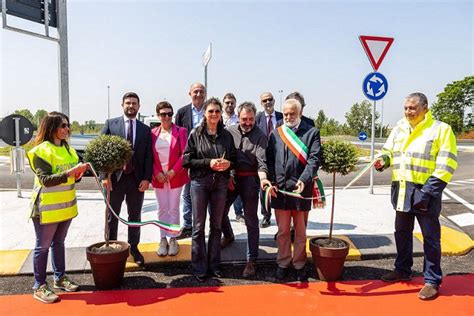 Mantova Inaugurata La Nuova Rotatoria Di Formigosa Sulla Ostigliese