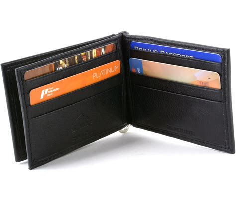 Alpine Swiss Rfid Blocking Mens Money Clip Deluxe Spring Loaded Leather