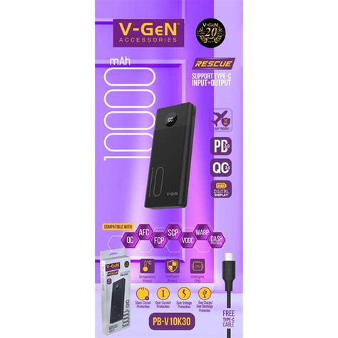 Jual V Gen Pb V K Mah Digital Display Fast Charging Pd Qc