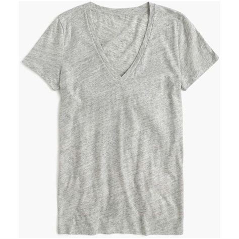 J Crew Vintage Cotton V Neck T Shirt 105 945 Cop Liked On Polyvore