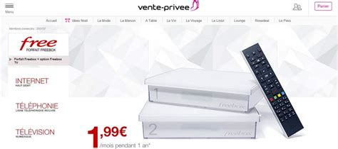 Vente Priv E Freebox Crystal Option Tv Mois De Retour