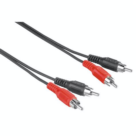 Audio-Kabel schwarz 4 x Cinch-Stecker 1,5 m