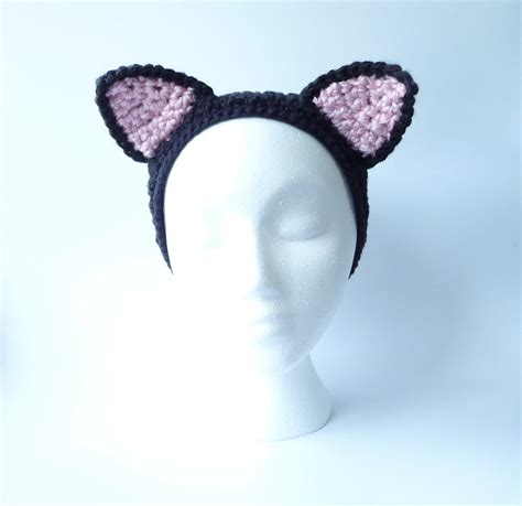 Headband Ear Warmer Crochet Pattern Cat Ears Headband