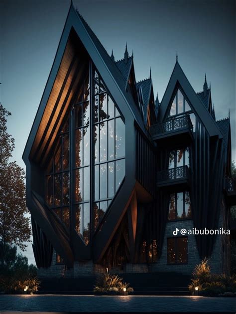 Dark Modern Modern Gothic Dream House Exterior Modern House Exterior