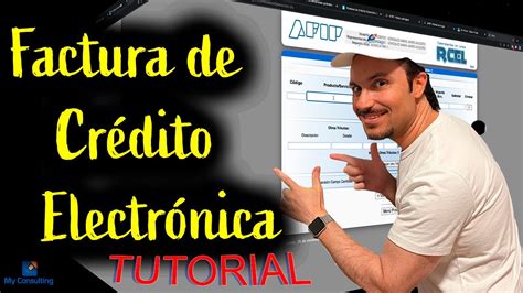 Factura de Crédito Electrónica TUTORIAL MONOTRIBUTO paso a paso