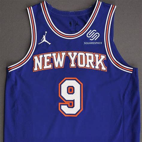 Rj Barrett New York Knicks Game Worn Statement Edition Jersey