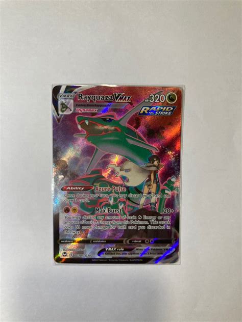 Rayquaza Vmax Silver Tempest Hobbies Toys Toys Games On Carousell