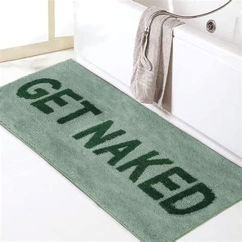 Amazon Zeeinx Get Naked Bath Mat Cute Bathroom Rugs Non Slip