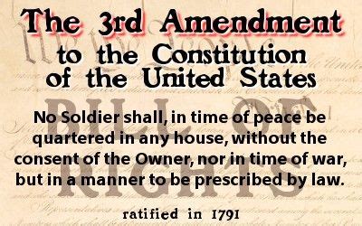 10 3rd Amendment - Quartering Soldiers ideas | amendments, bill of ...