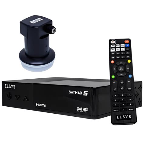 Receptor Digital Full Hd Satmax Banda Etrs Elsys Lnbf Ku Simples