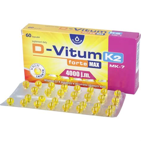 D Vitum Forte Max 4000 j m 60 kapsułek opinie skład i cena