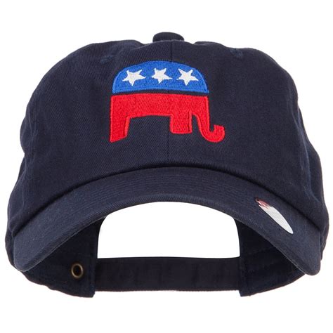 Republican Elephant Usa Embroidered Unstructured Cap Navy Osfm