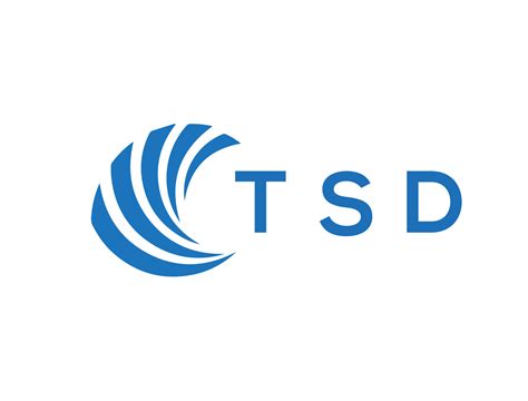 TSD letter logo design on white background. TSD creative circle letter ...