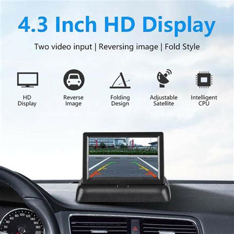 Koupit Monitor do auta 4,3palcový Tft LCD displej Skládací noční vidění ...