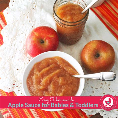 Applesauce Recipe for Babies - My Little Moppet