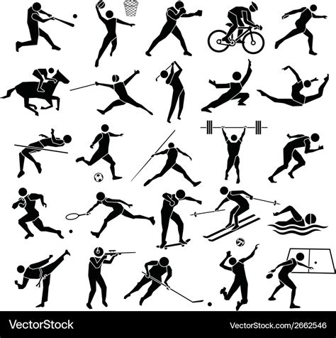 Sport Icon Set Royalty Free Vector Image Vectorstock
