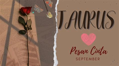 Pesan Cinta Taurus September Dan Koneksi Seseorang Youtube