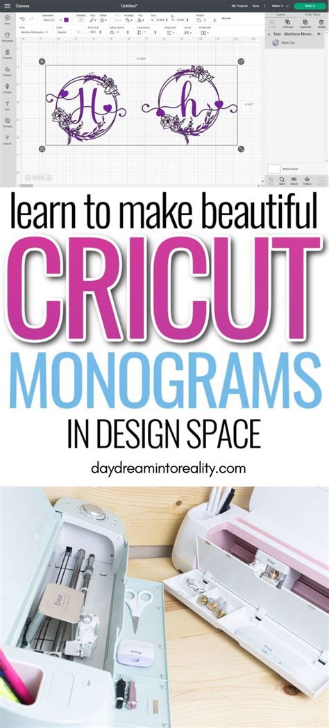 How To Make A Monogram In Cricut Design Space Cricut Monogram Cricut