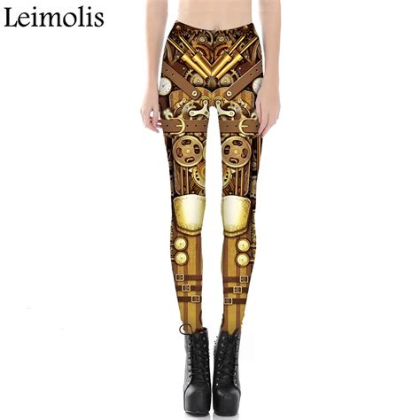 Leimolis 3d Printed Fitness Push Up Workout Leggings Women Gothic