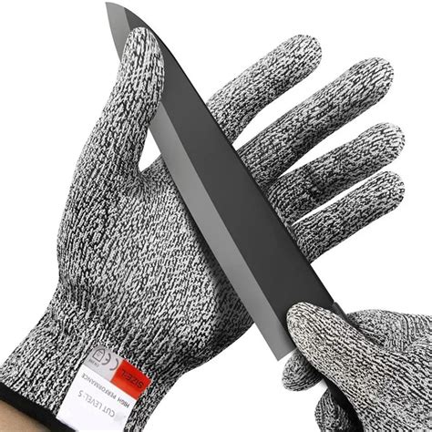 Anti Cut Knife Proof Gloves 5 Grade Safety Cut Proof Stab Resistant