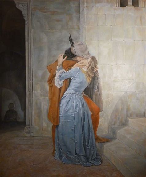 Il Bacio Di Francesco Hayez Riproduzione Olio Su Tela