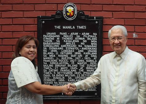 Manila Times Marker Unveiled On 125th Anniversary The Manila Times