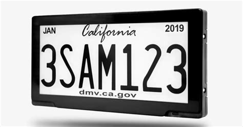 Digital License Plate California