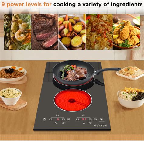 Noxton 110v Electric Cooktop 2 Burners 12 Inch Electric Stovecounter Top Burner And Built In