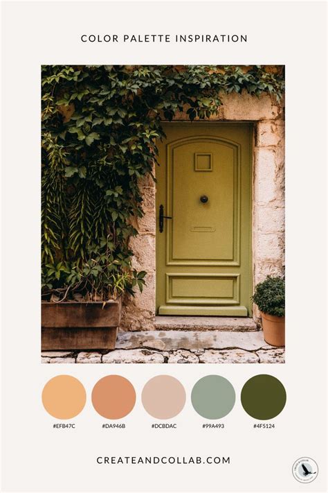 Cottagecore Color Palette Desert Color Palette Peach Color Palettes