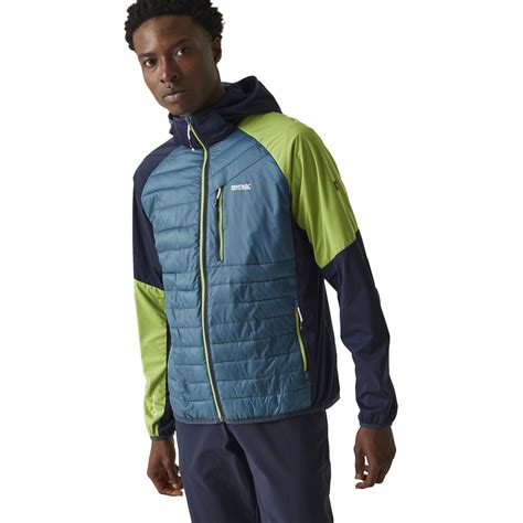 Regatta Pro Hybrid Jacket Men Moroccan Blue Navy Piquant Green V12