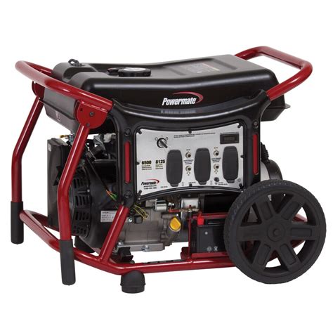 Powermate Running Watt Gasoline Portable Generator At Lowes