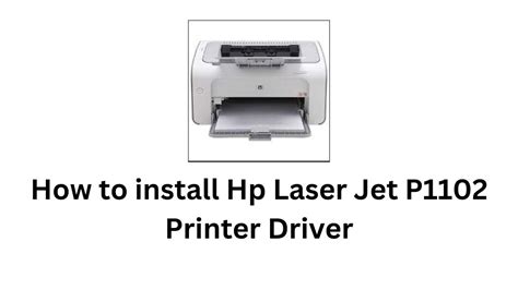 How To Install Hp Laser Jet P1102 Printer Driver Youtube