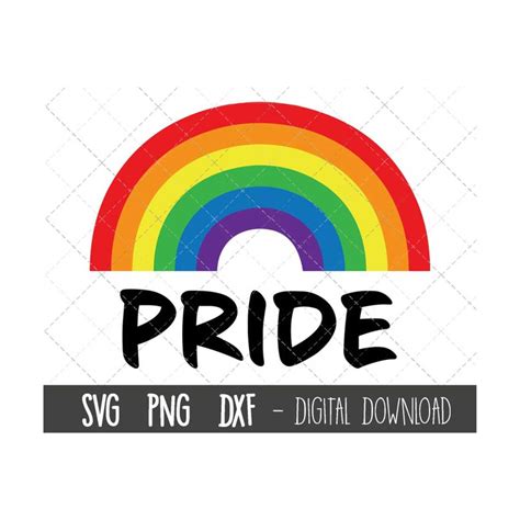 Rainbow Pride Svg Rainbow Clipart Rainbow Vector Rainbow Inspire