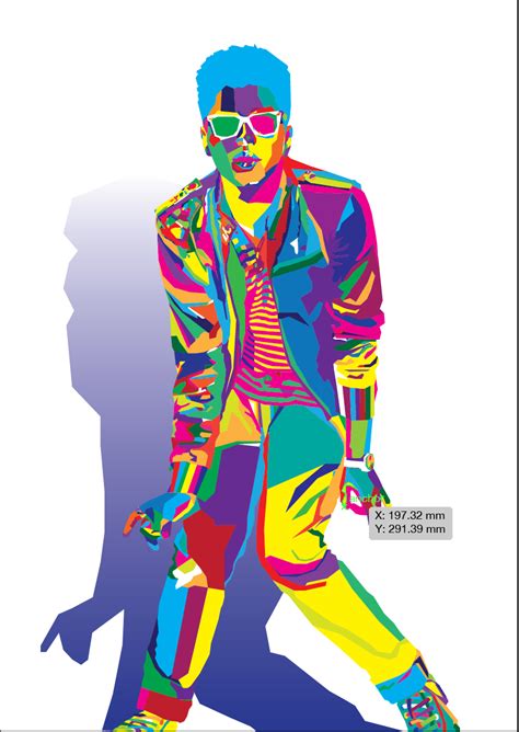 Bruno Mars Wpap Portrait On Behance