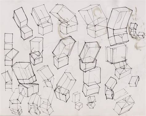 Analytical Figure Drawing Day 11 Boxes In Different Angles