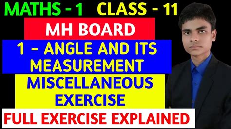 Miscellaneous Exercise St Chapter Class Maths Angle