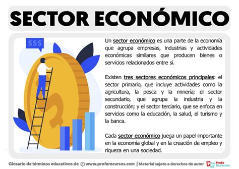 Qué es un Sector Económico Definición