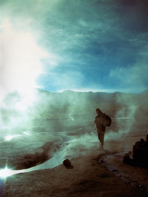 Turista En Los Geysers Del Tatio Difusa Flickr